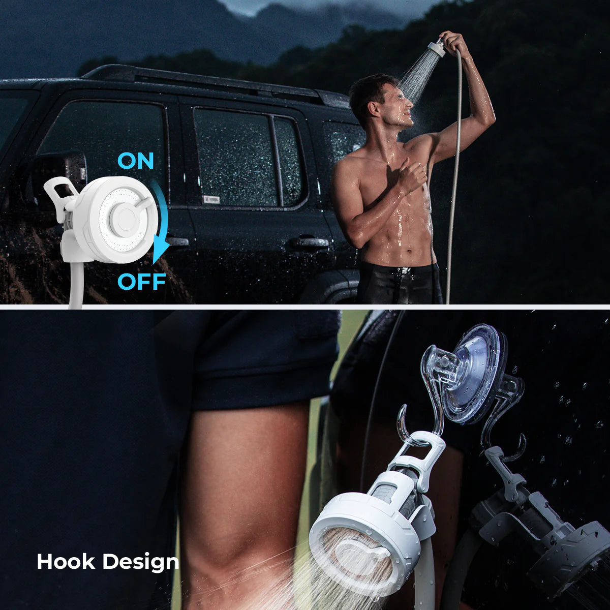 Portable SHOWER - Ultralight Rechargeable Instant Outdoor Shower