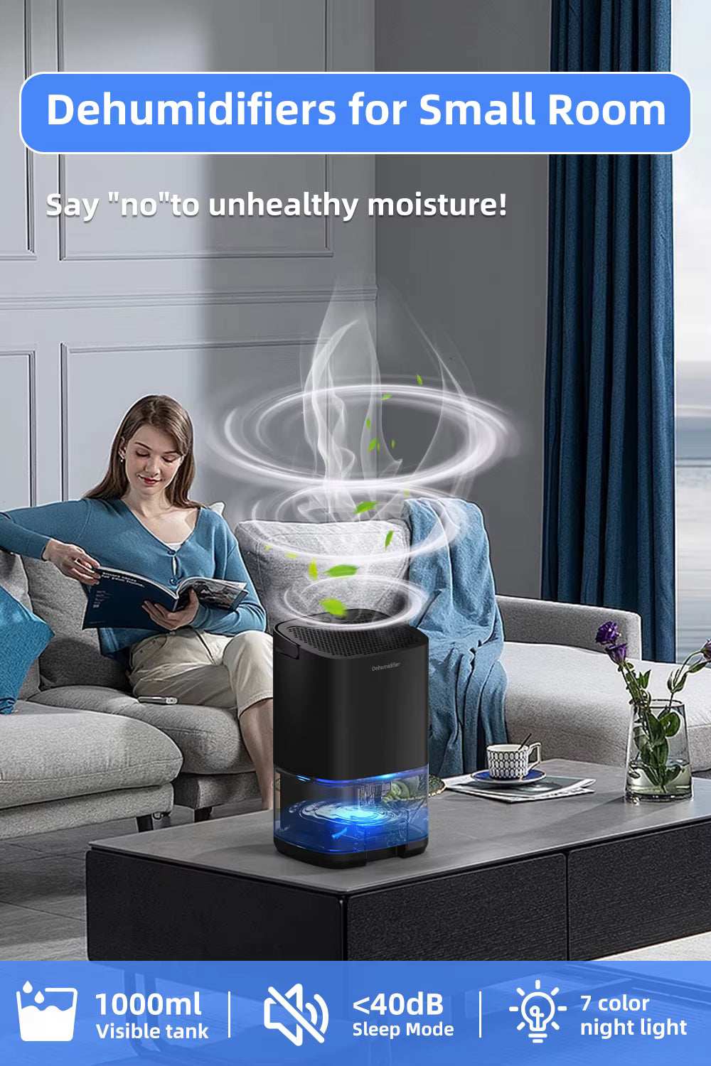 DryAir 1000 – The Compact Dehumidifier That Restores Fresh, Dry Air to Your Space