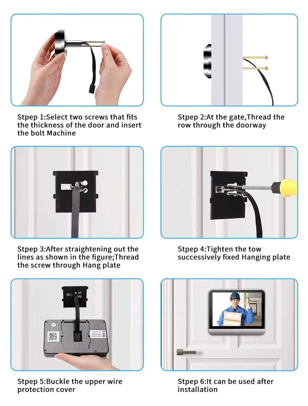 Smart WiFi Video Peephole Camera