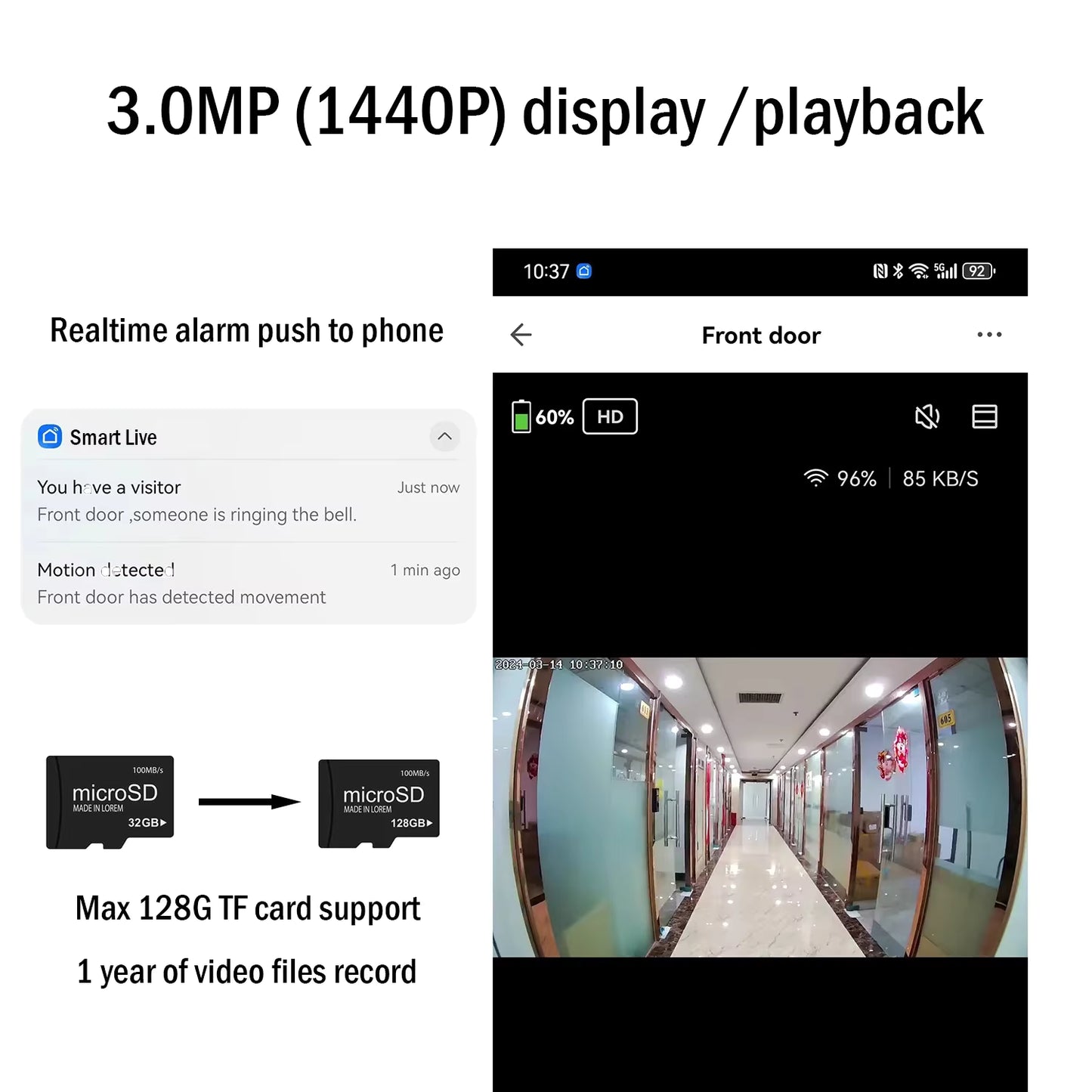 Smart WiFi Video Peephole Camera