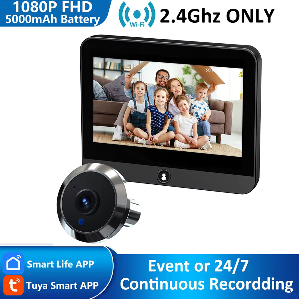 Smart WiFi Video Peephole Camera