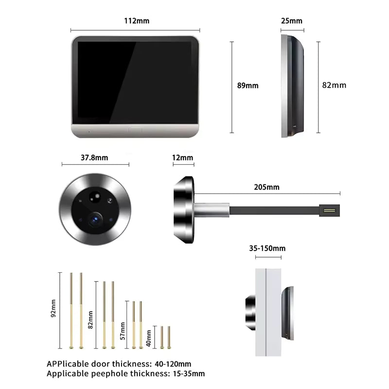 Smart WiFi Video Peephole Camera