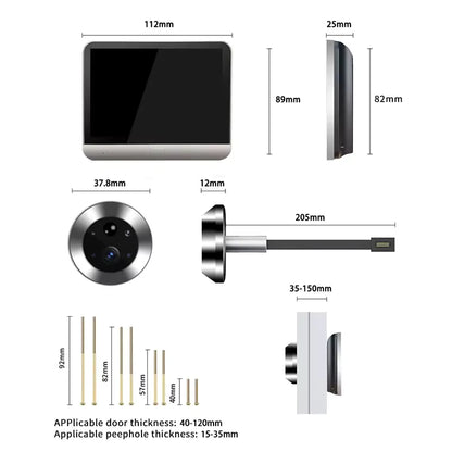Smart WiFi Video Peephole Camera