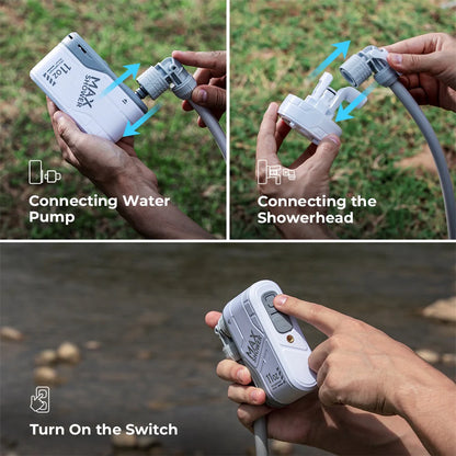 Portable SHOWER - Ultralight Rechargeable Instant Outdoor Shower